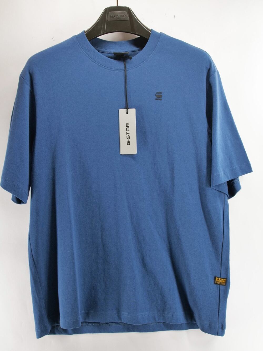 G-Star RAW Men's Boxy Fit T-Shirt Size Small S Blue Cotton Tee D30395 NWT